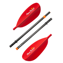 Load image into Gallery viewer, Aqua Bound Manta Ray Hybrid-4-piece Posi-Lok touring kayak paddle sunset Red Breakdown