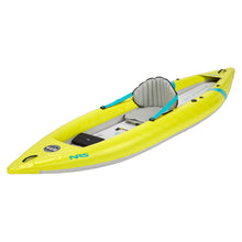 Load image into Gallery viewer, NRS Kaholo 110 solo inflatable kayak chartreuse
