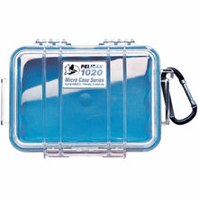 Load image into Gallery viewer, Pelican 1020 Micro Case blue protects smaller gear from crushing, water and dust.