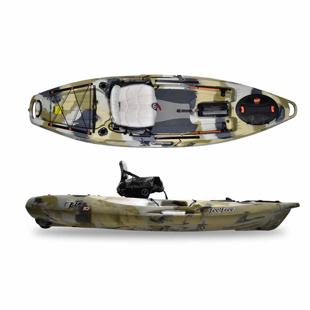 The Feelfree Lure 10 v2 sit on top fishing kayak is a compact option for fishing the Pacific Northwest