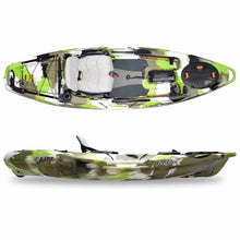 Load image into Gallery viewer, Feelfree Lure 10 v2 lime camo sit on top fishing kayak
