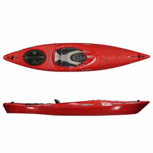 Load image into Gallery viewer, The Feelfree Aventura 110 V2 day touring kayak with skeg in Velocity Red.
