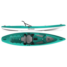 Load image into Gallery viewer, Hurricane Osprey 120 Aqua recreational sit on top kayak at Alder Creek Kayak and Canoe in Portland, OR