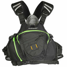 Load image into Gallery viewer, Stohlquist Rocker whitewater PFD Black Hot Lime near me Pacific NW Oregon