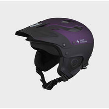 Load image into Gallery viewer, Sweet Protection Rocker Purple Metallic paddling helmet is for whitewater, surfing and rock gardening