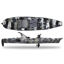 Load image into Gallery viewer, Seastream Angler 120 PD best pedal drive kayak Urban Camo.
