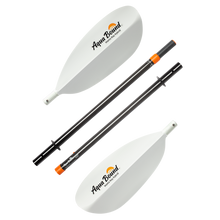 Load image into Gallery viewer, Aqua Bound Manta Ray Hybrid 4-piece Posi-Lok touring kayak paddle White Breakdown
