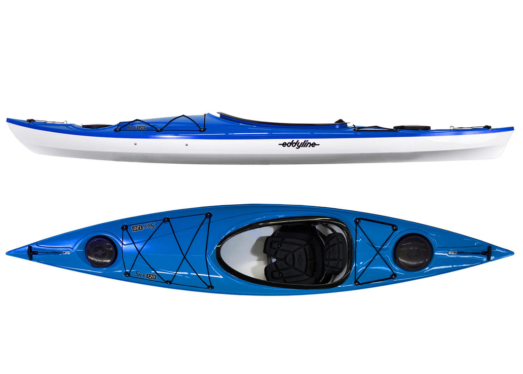 Eddyline Sky 120 Solo Recreational Kayak Sapphire Blue