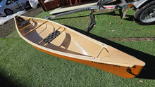 Load image into Gallery viewer, Esquif Huron 16 T-Formex Lite with wood trim touring canoe orange
