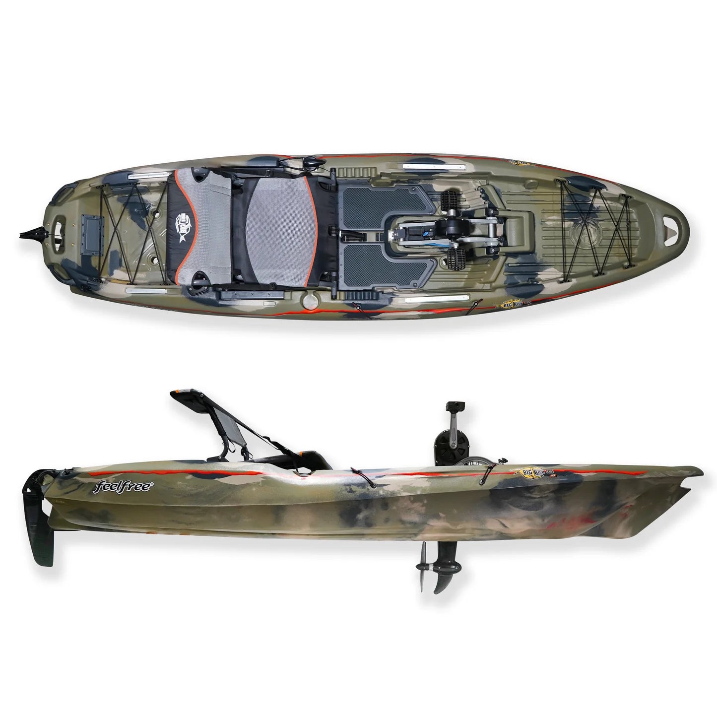 Feelfree Big Fish 105 V3 PDL Pedal Drive Angler Kayak