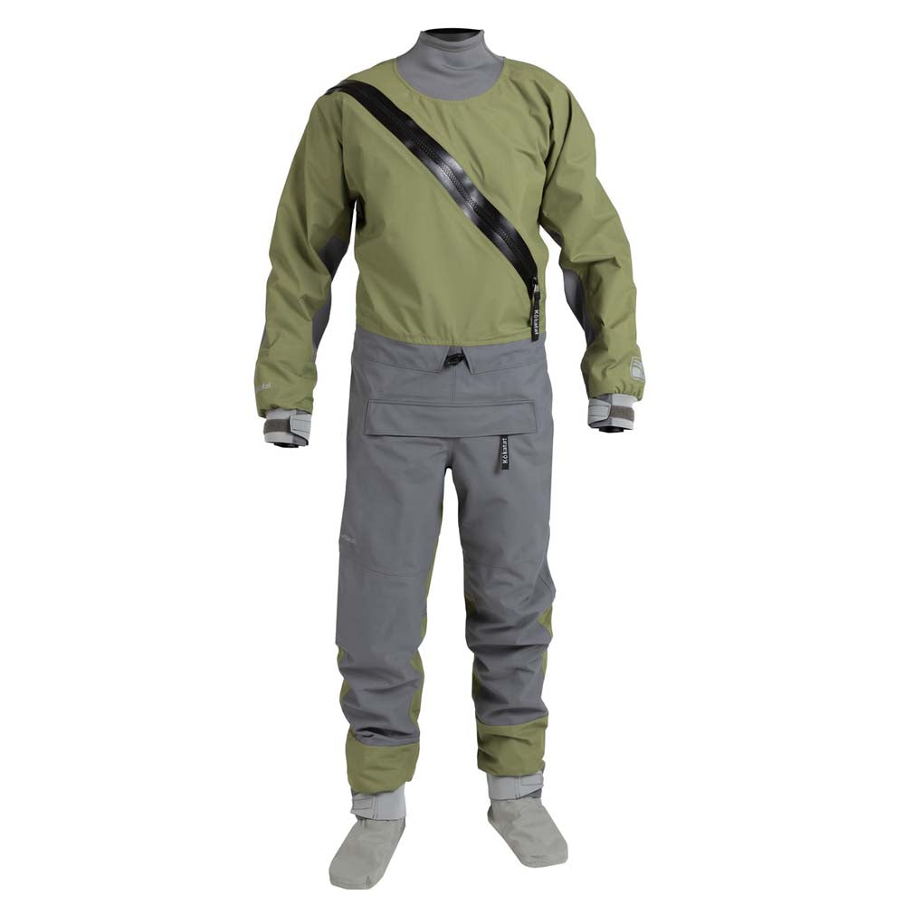 The Kokatat Supernova Angler Semi Dry Suit is the perfect choice for fisherman who want to stay dry in inclement weather