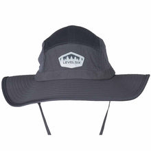 Load image into Gallery viewer, Level Six Prospector 2.0 floating wide brim hat charcoal at Alder Creek Kayak and Canoe in Portland, OR
