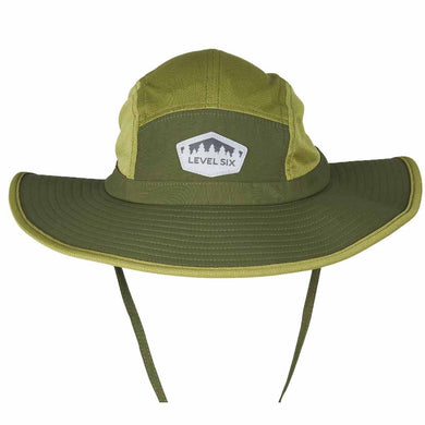 Level Six Prospector Wide Brim Hat forest green