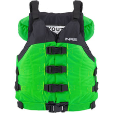 Load image into Gallery viewer, NRS Big Water V Youth PFD green front
