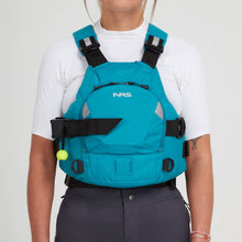 Load image into Gallery viewer, NRS Ninja Pro Rescue PFD aqua front
