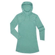 Load image into Gallery viewer, NRS Women's Silkweight Hoodie dress Seafoam
