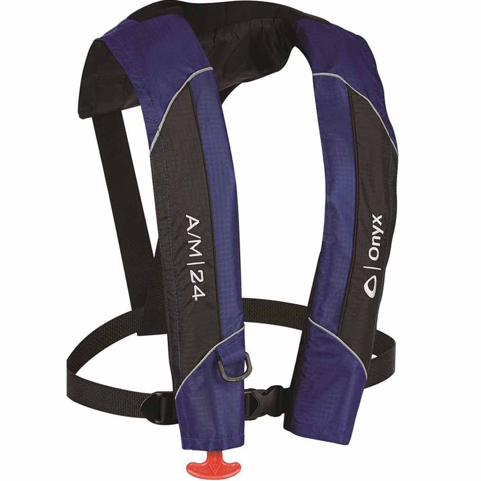 Onyx A/M-24 Auto/Manual Inflatable Life Jacket - Blue