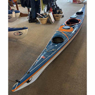 P&H-Volan-158-Lightweight-Touring-Kayak-blue-white-orange