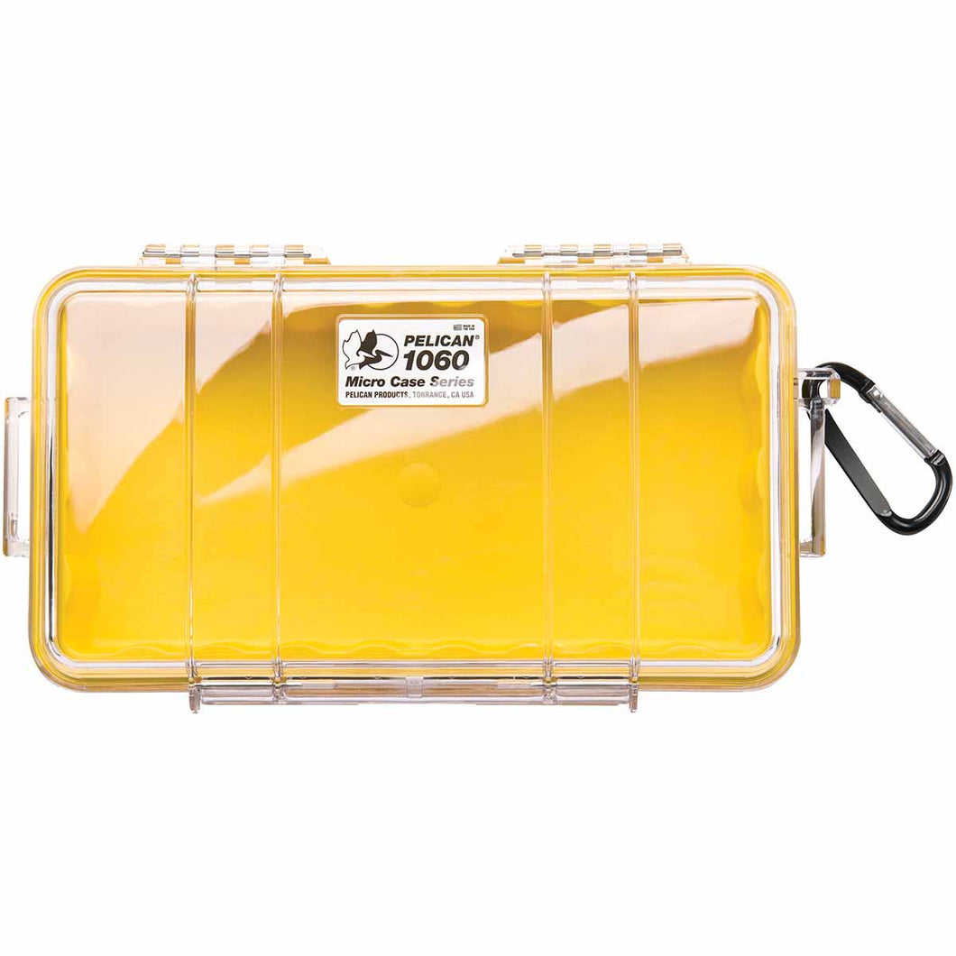 Pelican 1060 Micro Case Yellow Clear