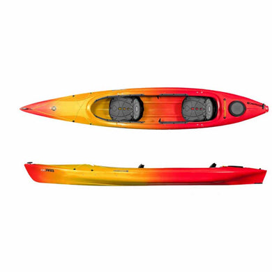 Perception Cove 14.5 Tandem Recreational Kayak Lava