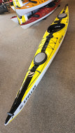 Stellar Nomad Advantage performance touring kayak yellow black bow