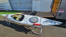 Load image into Gallery viewer, Stellar S14 G2 Advantage Day Touring Kayak {New Old Stock) white gray with rudder and skeg
