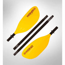 Load image into Gallery viewer, Werner Tybee Touring Paddle 4-Piece is a high angle touring paddle which disassembles for packing.
