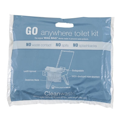 Cleanwaste Wag Bag Go Anywhere Toilet Kit