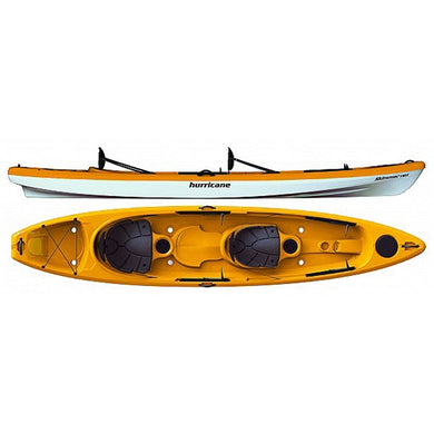 Hurricane Skimmer 140T mango tandem sit on top kayak 