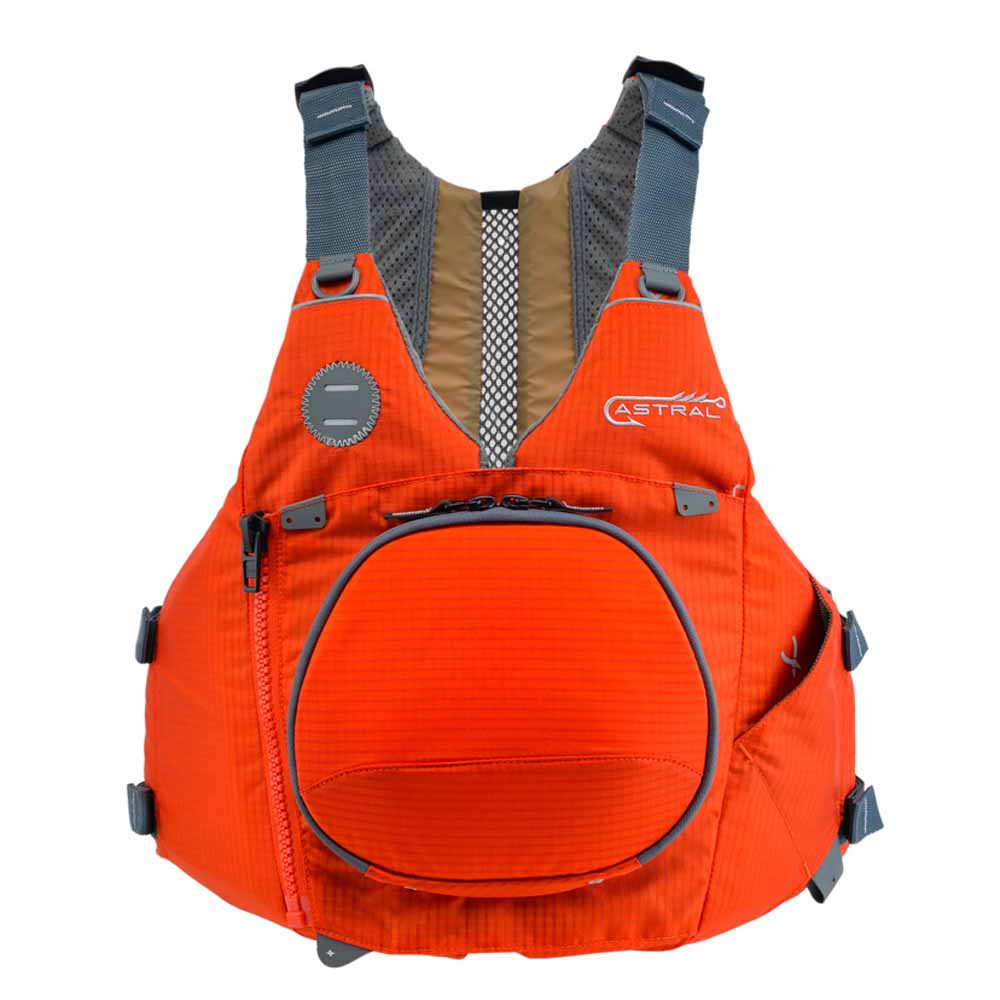 Astral Sturgeon Burnt Orange angler PFD Portland Oregon Pacific NW Alder Creek Kayak and Canoe