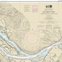 Columbia River Harrington Point to Crims Island NOAA Chart 18523