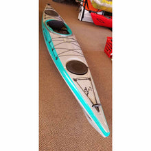 Load image into Gallery viewer, Current Designs Vision 130 day touring kayak Caribbean gray
