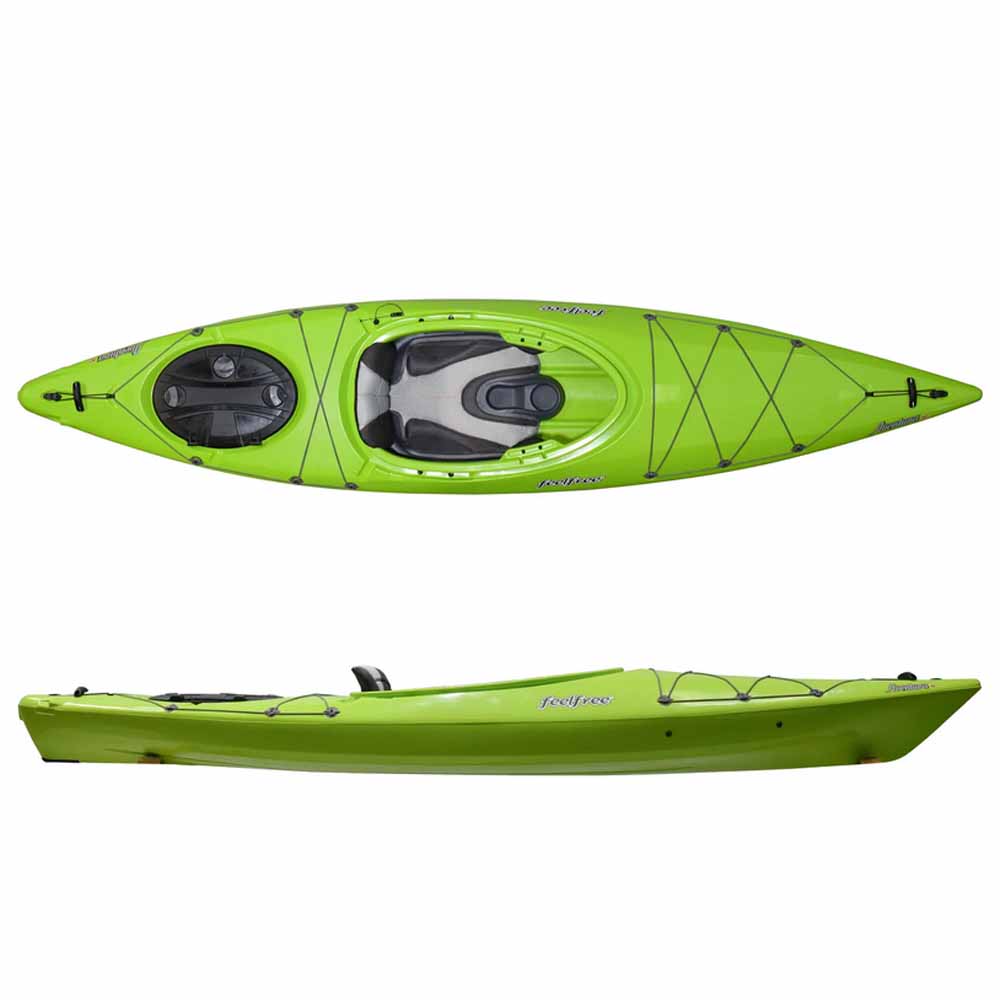 Feelfree Aventura 110 V2 lime best entry level kayak at Alder Creek Kayak and Canoe