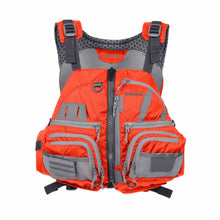 Load image into Gallery viewer, The best fishing PFD is the Kokatat Leviathan in Orange
