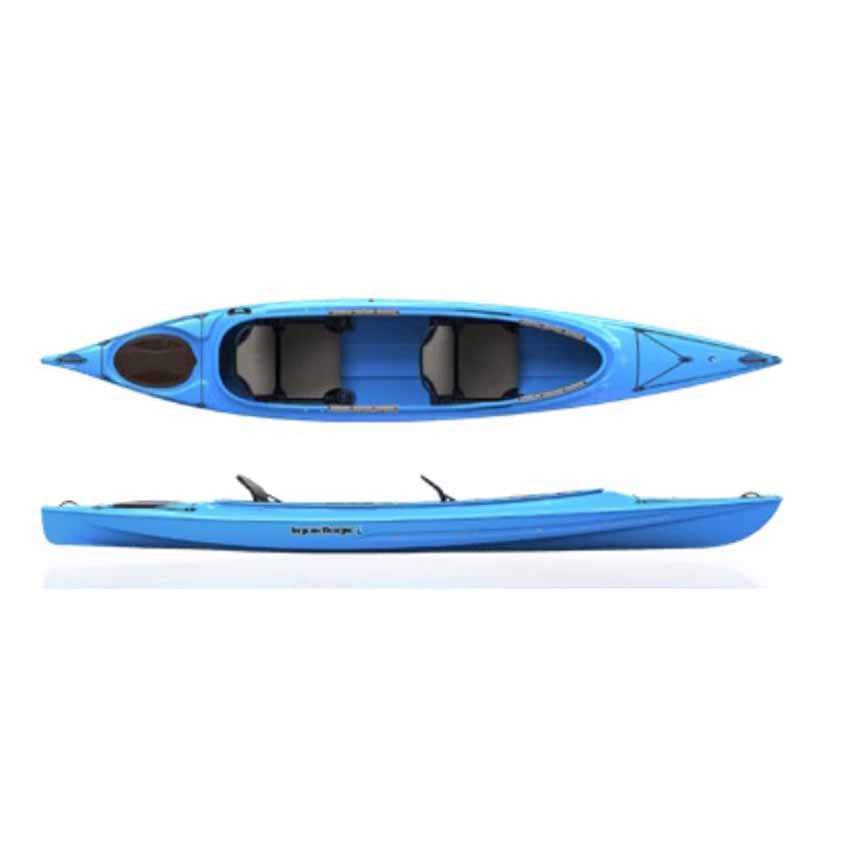 Liquid Logic Saluda 14.5 blue tandem recreational kayak at Alder Creek Kayak and Canoe in Portland, OR