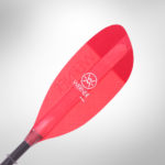 Werner Shuna straight shaft high angle kayak paddle red at Alder Creek Kayak and Canoe