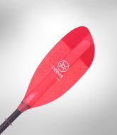werner shuna bent shaft fiberglass paddle red