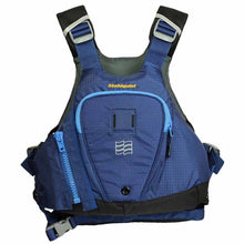 Load image into Gallery viewer, The Stohlquist Edge Navy PFD is a low profile high mobility PFD for whitewter, dynamic sea kayaking or SUP
