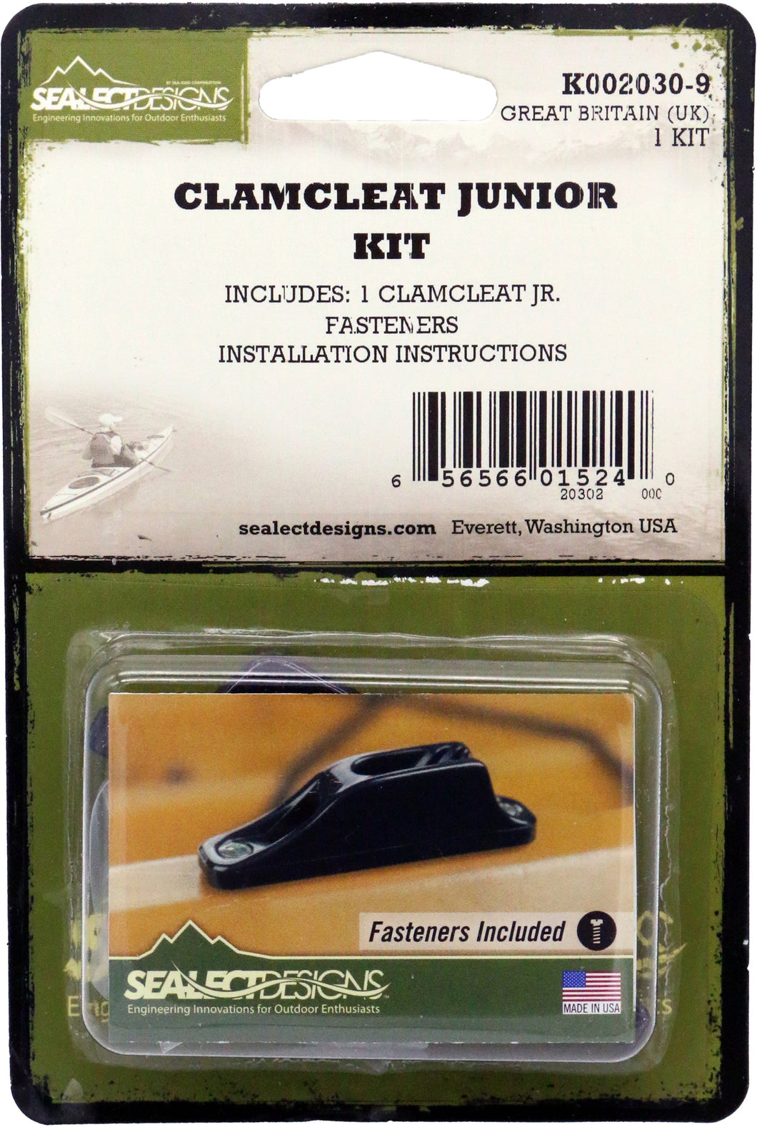Sea-Lect Designs Clamcleat Junior Kit (Hardware Included) K002030-9