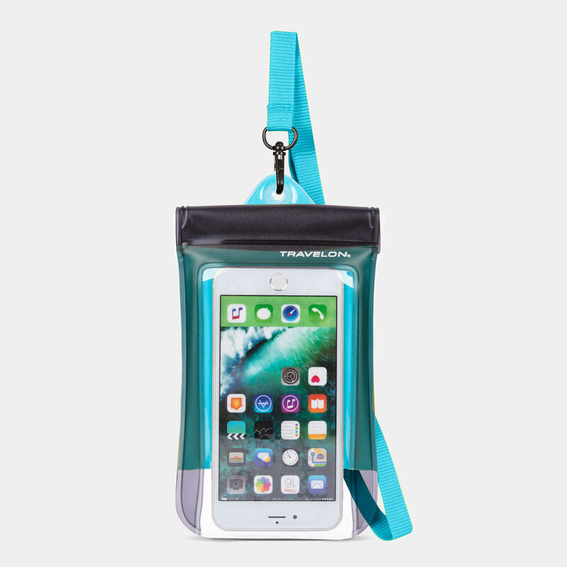 Travelon Blue Waterproof Smart Phone Pouch Travelon Blue Waterproof Smart Phone Pouch